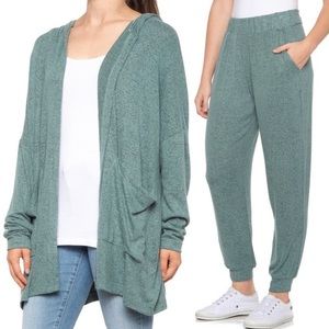 Young Fabulous & Broke Moss Green Jogger Set  Small NWT